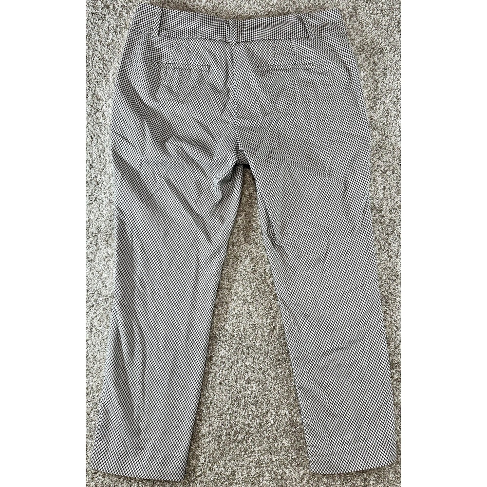 White House Black Market Womens Dress Pants Slim Ankle Geometric *MINT* Size 12 - Picture 6 of 7